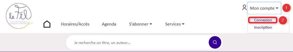 capture écran connexion